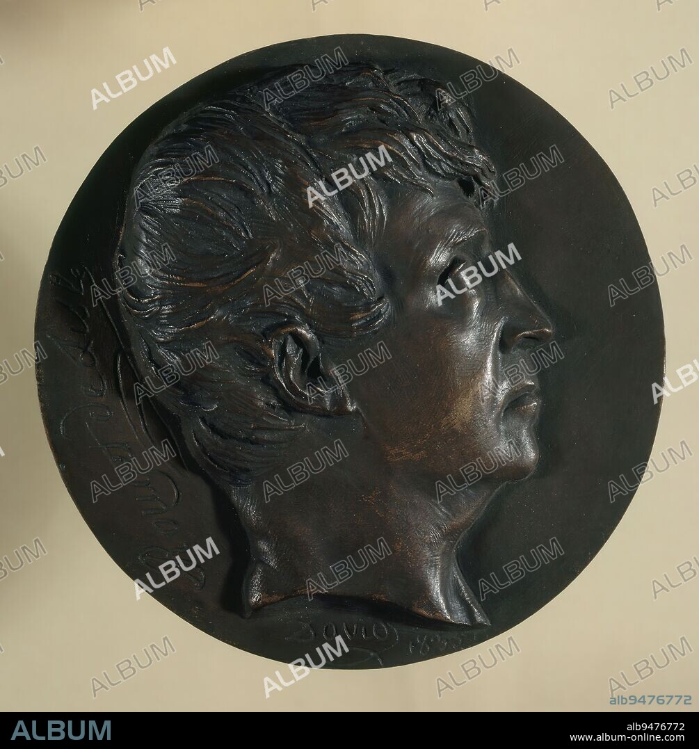 Portrait of Claude-Joseph Rouget De Lisle (1760-1836), Poet and Playwright, David d'Angers, Pierre-Jean, Sculptor, In 1835, 19th Century, Sculpture, Medallion (sculpture), Dimensions - Work: Diameter: 15.5 cm.