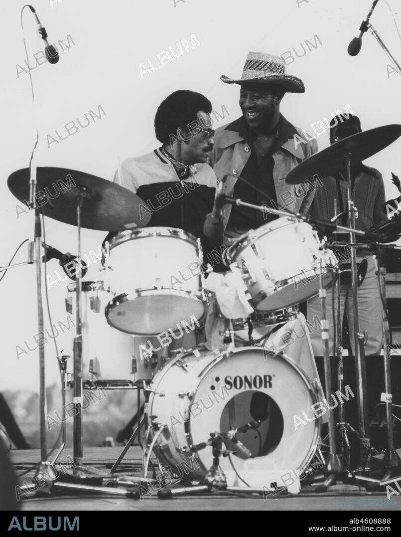 BRIAN FOSKETT. Dannie Richmond, Mingus Dynasty, Capital Radio Jazz Festival, Alexandra Palace, London, 1979.