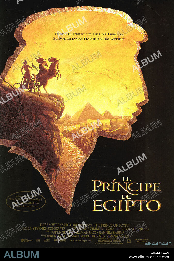 Poster of THE PRINCE OF EGYPT, 1998, directed by BRENDA CHAPMAN, SIMON WELLS and STEVE HICKNER. Copyright DREAMWORKS.