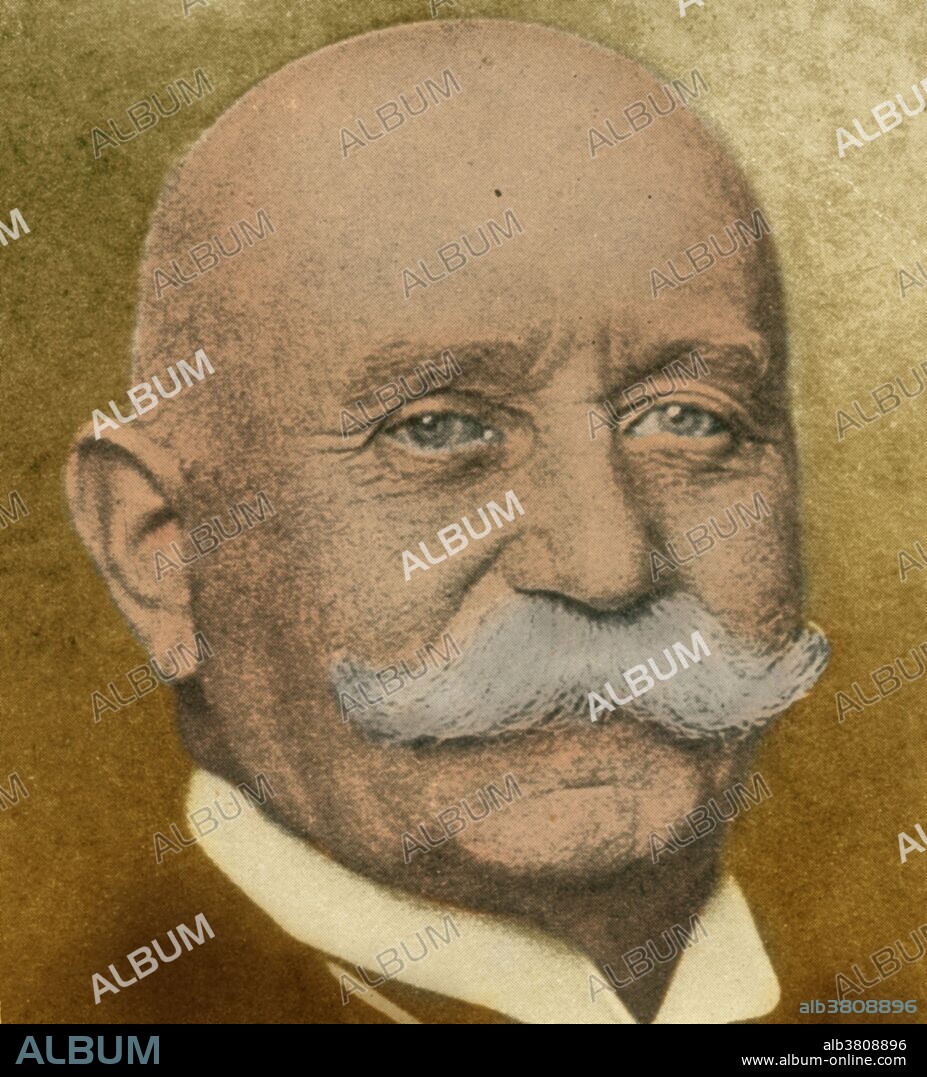 Ferdinand Adolf Heinrich August Graf von Zeppelin (July 8, 1838 - March 8, 1917) was a German general and later aircraft manufacturer. He saw active service in the Austrian war of 1866 and in the Franco-Prussian War of 1870. From the 1880s onward, he was preoccupied with the idea of guidable balloons. After his resignation from the army in 1891, he devoted his full attention to airships. His idea was for a rigid alumiium framework covered in a fabric envelope; separate multiple internal gas cells, each free to expand and contract thus obviating the need for ballonets; modular frame allowing addition of sections and gas cells; controls, engines and gondola rigidly attached. In 1906, he made two successful flights at a speed of 30 mph and in 1907 attained a speed of 36 mph. Within a few short years the zeppelin revolution began creating the age of air transportation. He died in 1917 at the age of 78.