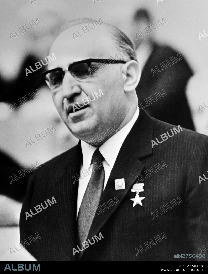 Todor Hristov Zhivkov (1911 - 1998) was a Bulgarian communist politician who served as the First Secretary of the Bulgarian Communist Party's Central Committee from 1954 to 1989 and as the President of Bulgaria from 1971 to 1989. During his tenure, Bulgaria was under a one-party system and closely aligned with the Soviet Union.