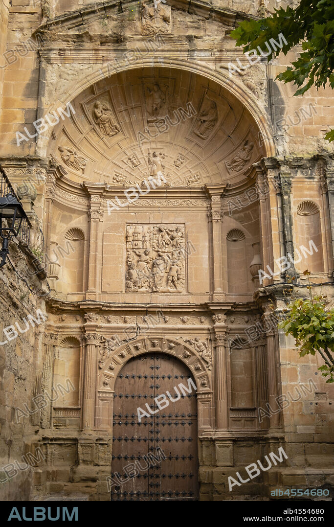 façade, San Esteban Church, Murillo de Río Leza, La Rioja , Spain, Europe.