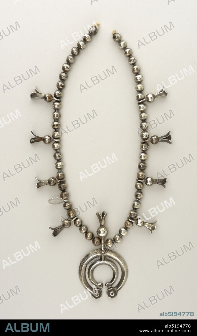 'Squash Blossom', Silver, USA, North America, late 19thearly 20th century, jewelry, Decorative Arts, Necklace, Necklace.