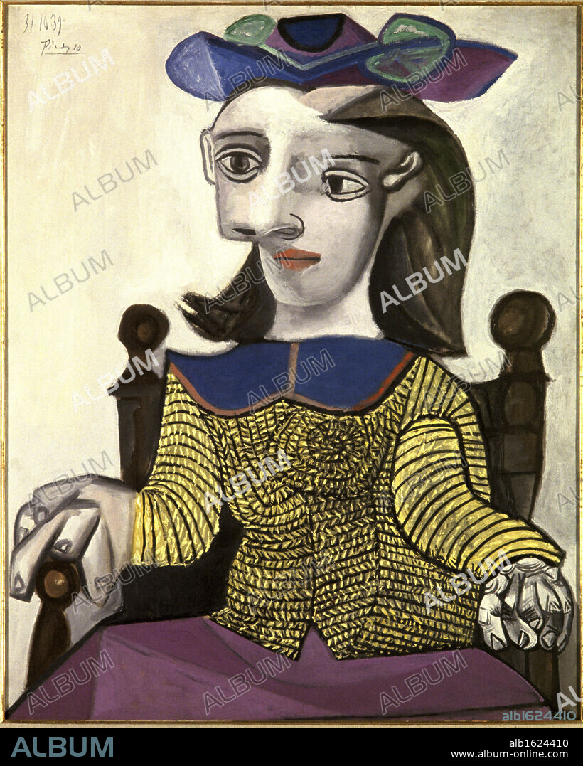 Yellow Sweater by Pablo Picasso, Oil painting, 31 October 1939, 1881-1973, France, Paris, Collection H. Berggruen.