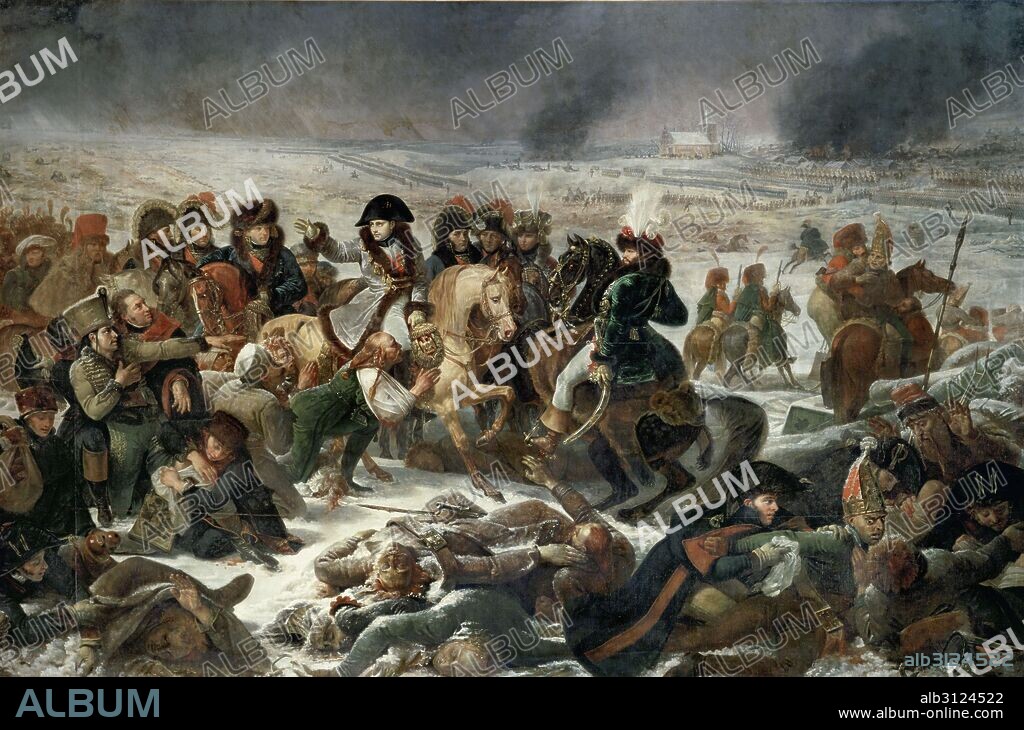ANTOINE JEAN GROS. Antoine-Jean Gros / 'Napoleon in the Battle of Eylau, 1808, Oil on canvas, 533 x 800 cm.