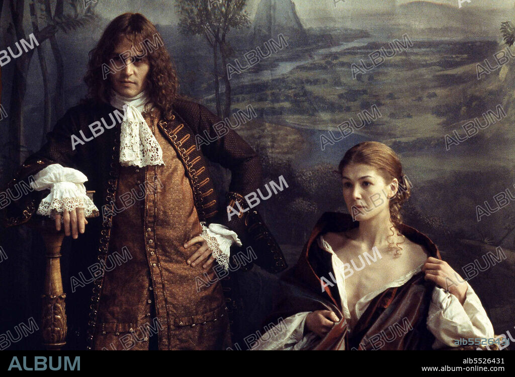 JOHNNY DEPP und ROSAMUND PIKE in THE LIBERTINE, 2004, unter der Regie von LAURENCE DUNMORE. Copyright Mr. Mudd/Isle of Man Film Commission/First Choice Films 2004.
