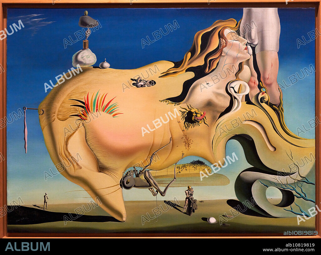 SALVADOR DALÍ. Face of the Great Masturbator, 1929, Salvador Dalí (1904-1989), Reina Sofia Museum, Madrid, Spain, Europe.