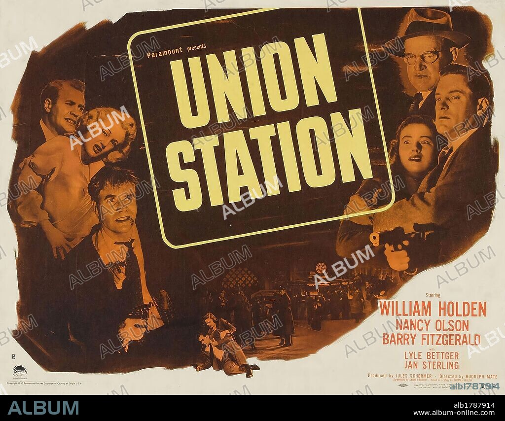 Poster de UNION STATION, 1950, dirigida por RUDOLPH MATE. Copyright PARAMOUNT PICTURES.