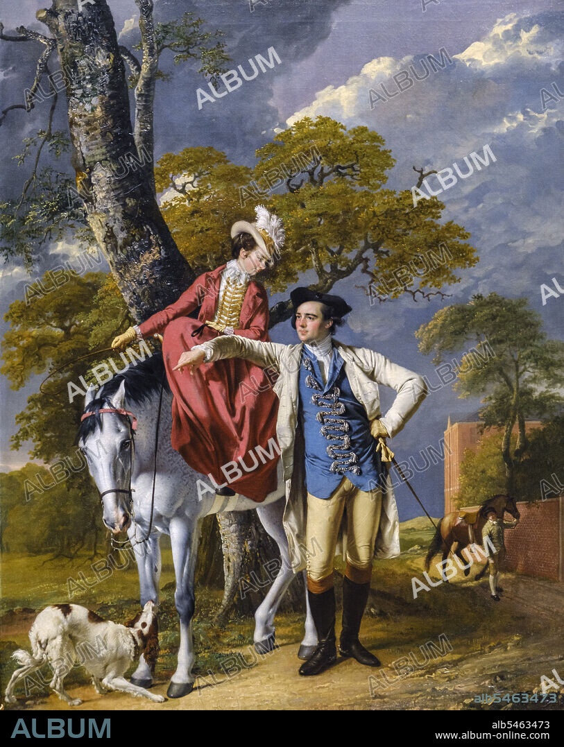 Mr and Mrs Thomas Coltman, Joseph Wright 'of Derby, about 1770, oil on canvas, National Gallery, London, England, Great Britain.