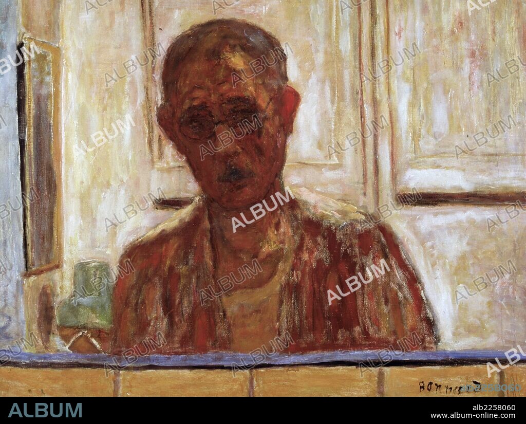PIERRE BONNARD. BONNARD , PIERRE. PINTOR FRANCES . 1867 - 1947. " AUTORRETRATO DEL ESPEJO " , OLEO 1938. COLECCION PARTICULAR. SFGP / © KORPA. . ATENCION: AUTOR CONTEMPORANEO SUJETO A COPYRIGHT ©. EL CLIENTE FINAL ES RESPONSABLE DE LA GESTION DE LOS DERECHOS DE AUTOR CON LAS SOCIEDADES EXISTENTES DE GESTION DE DERECHOS O DIRECTAMENTE CON LOS ORGANISMOS TITULARES DE LOS MISMOS.