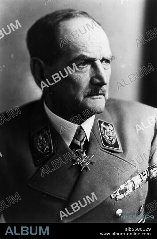 Epp, Franz Ritter von General und Politiker (NSDAP), Reichsstatthalter von Bayern München 16.10.1868 - ebd. 31.12.1946. Porträtaufnahme, 1943.