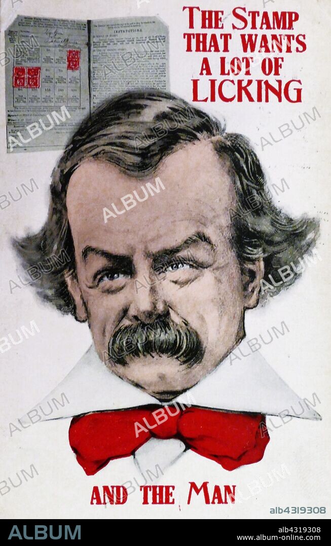 Postcard depicting David Lloyd George as the father of National Insurance. The National Insurance Act 1911, created National Insurance, originally a system of health insurance for industrial workers in Great Britain based on contributions from employers, the government, and the workers themselves. It was one of the foundations of the modern welfare state. It formed part of the wider social welfare reforms of the Liberal Government of 1906-1915. David Lloyd George, the Liberal Chancellor of the Exchequer, was the prime moving force behind its design.
