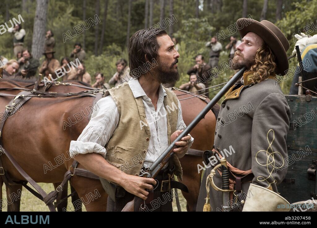 BILL TANGRADI and MATTHEW McCONAUGHEY in THE FREE STATE OF JONES, 2016,  directed by GARY ROSS. Copyright LARGER THAN LIFE. - Album alb3207458