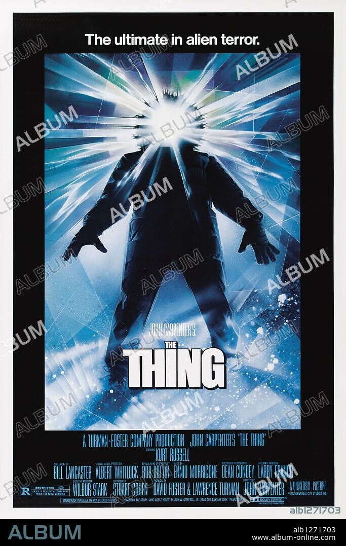 Poster de COSA, LA-EL ENIGMA DEL OTRO MUNDO, 1982 (THE THING), dirigida por JOHN CARPENTER. Copyright UNIVERSAL PICTURES.