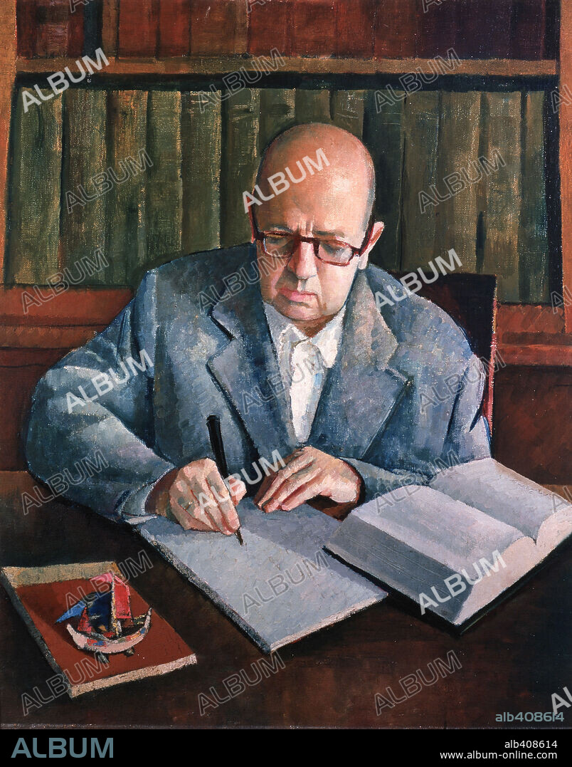 JOSÉ VENTO RUIZ. Retrato de Dámaso Alonso (1891-1990). Filólogo y poeta español. Colección particular, Madrid.