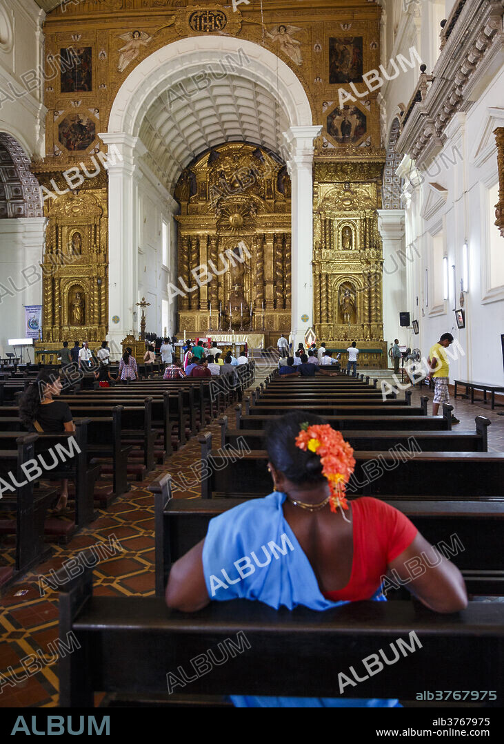 Basilica of Bom Jesus, UNESCO World Heritage Site, Old Goa, Goa, India, Asia.