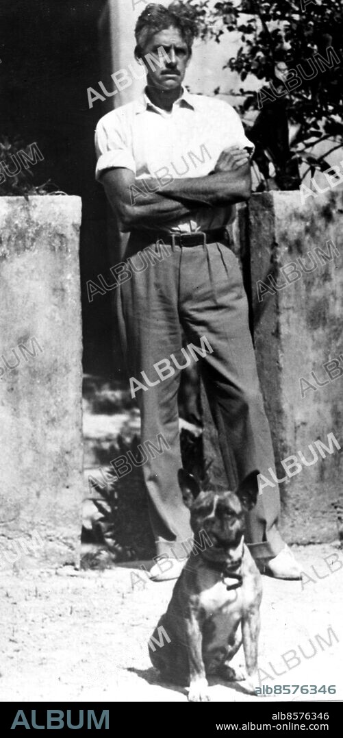 ARKIV. Okänt datum. Eugene O'Neill, amerikansk författare (1888-1953). Foto: Text & Bilder / SVT / Kod: 5600.