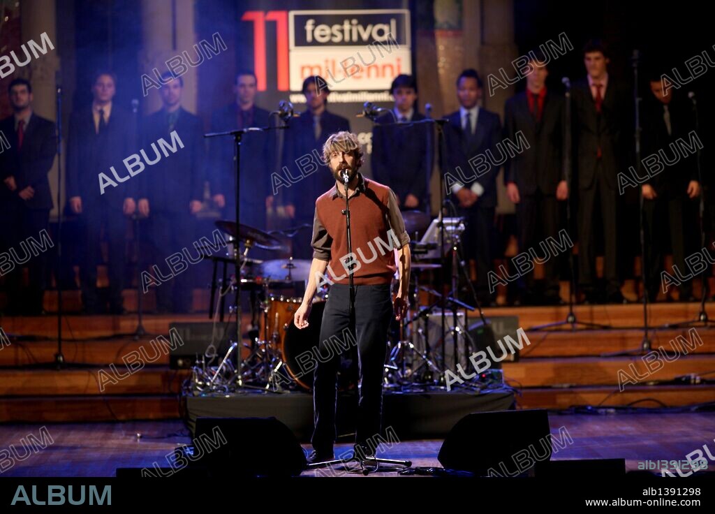 Manel y J.M. Oliver en el Palau de la Música Catalana durante el XI Festival Mil.lenni.