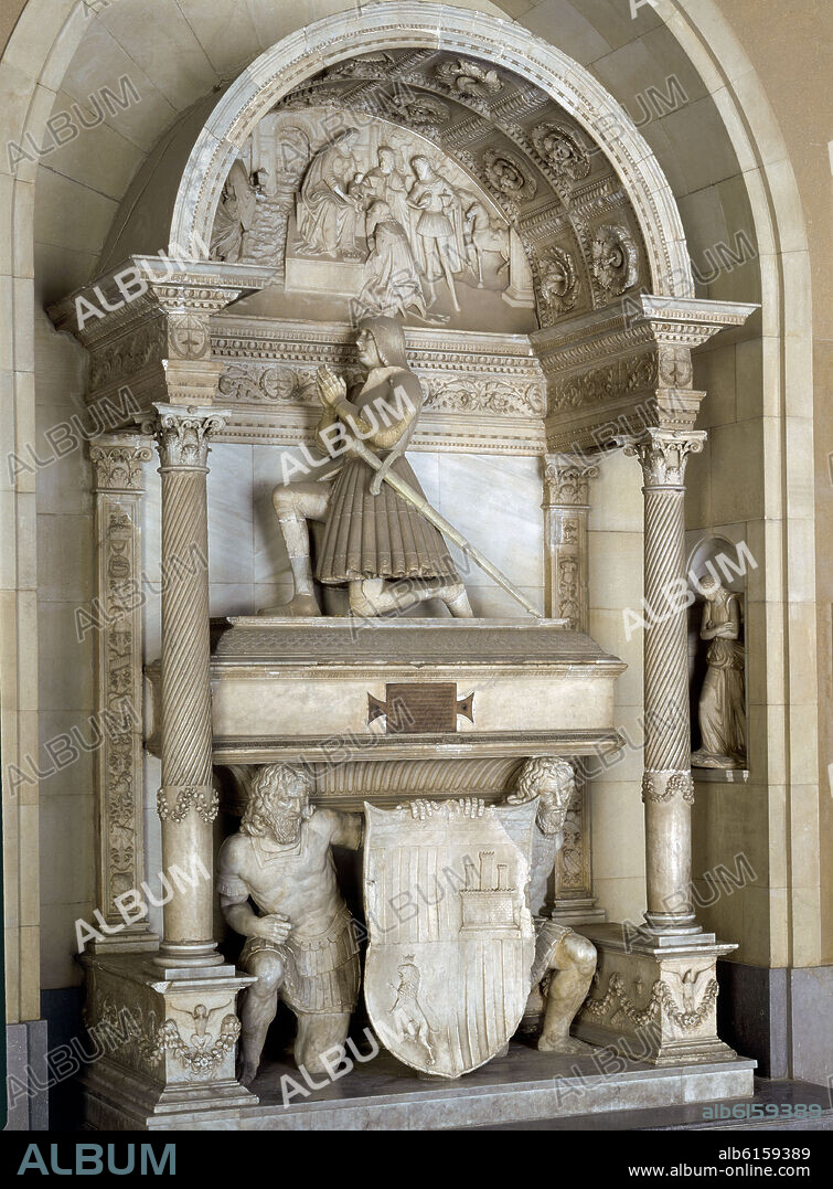 SEPULCRO DE JUAN DE ARAGON DUQUE DE LUNA Y CONDE DE RIBAGORZA 1457/1528-  SIGLO XVI.