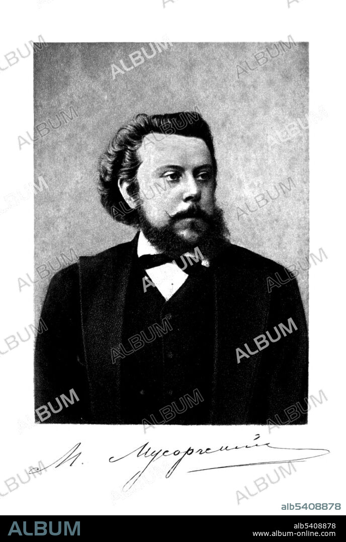 Modest Petrovich Mussorgsky (March 21, 1839 - March 28, 1881) was a Russian composer, one of the group known as, The Mighty Handful. He was an innovator of Russian music in the romantic period and strove to achieve a Russian musical identity. Many of his works were inspired by Russian history and Russian folklore.
