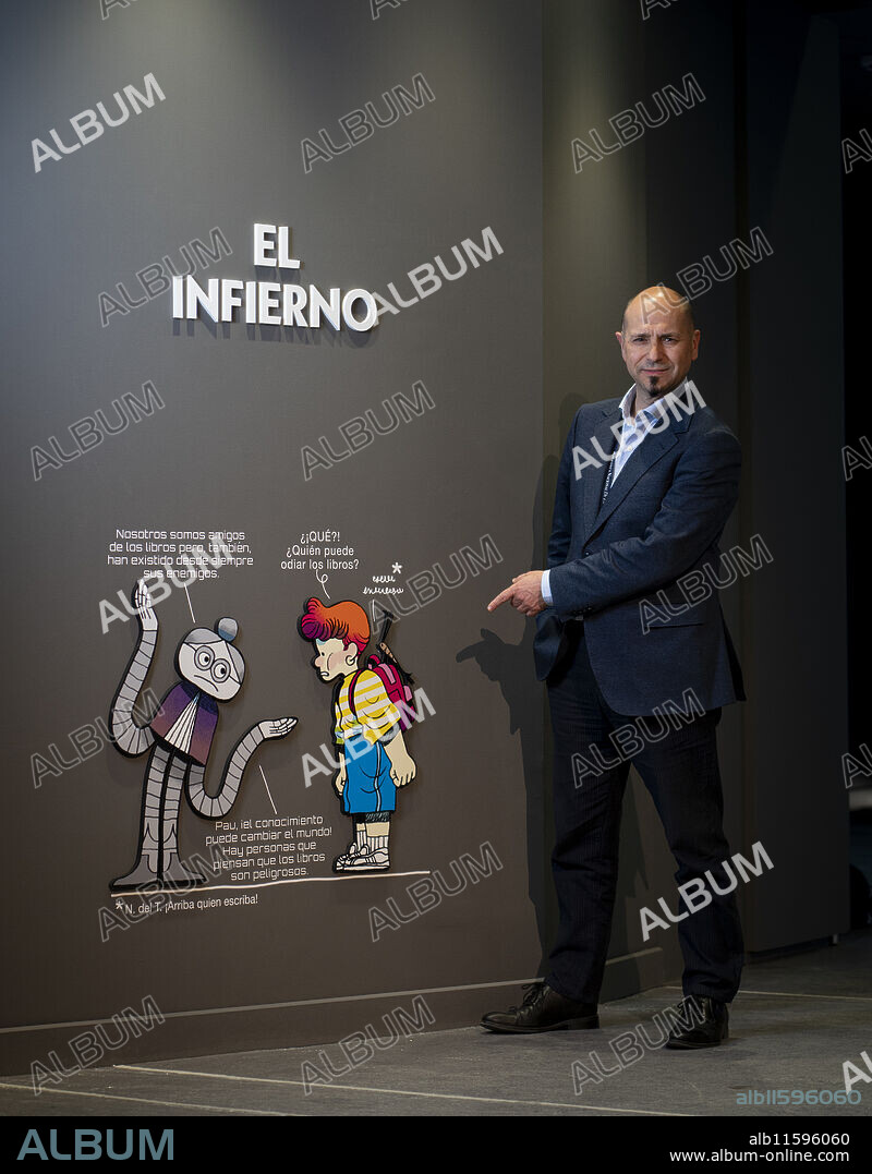 Madrid, 20/02/2024. Exposición en la Biblioteca Nacional de España. En la imagen, el nuevo director de la BNE, Óscar Arroyo Ortega. Foto: Ignacio Gil. ARCHDC.