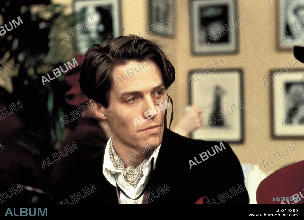 HUGH GRANT en UNA INSÓLITA AVENTURA, 1995 (AN AWFULLY BIG ADVENTURE), dirigida por MIKE NEWELL. Copyright PORTMAN-WOLFHOUND PROD.