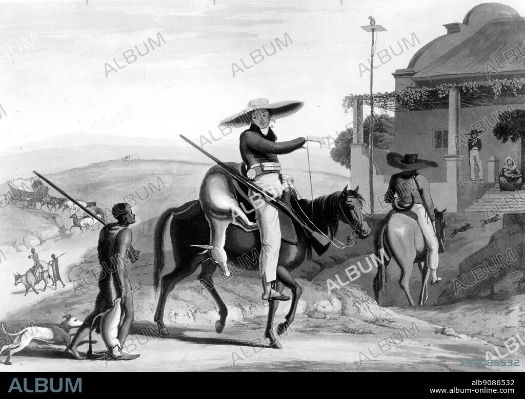 Boors Returning From Hunting by Samuel Daniell, (1775-1811), British artist. The African Adventure - A History of Africa's Explorers by Timothy Severin, page 136.