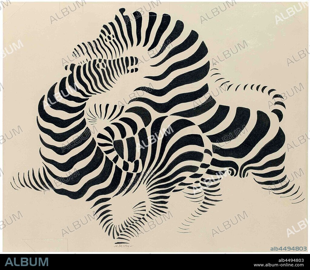 VICTOR VASARELY. Zèbres-A.