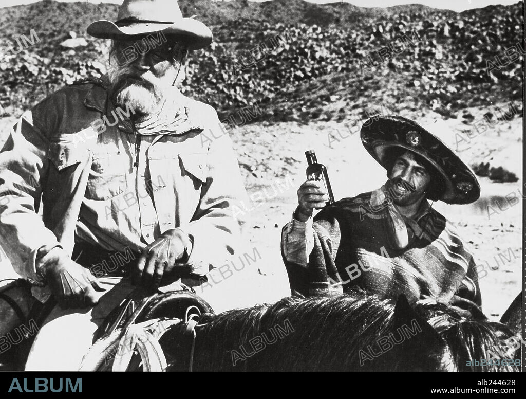 ALFONSO ARAU and BRIAN KEITH in SCANDALOUS JOHN, 1971, directed by ROBERT BUTLER.