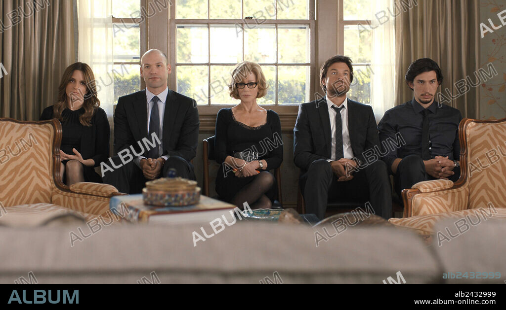 ADAM DRIVER, COREY STOLL, JANE FONDA, JASON BATEMAN y TINA FEY en AHI OS QUEDAIS, 2014 (THIS IS WHERE I LEAVE YOU), dirigida por SHAWN LEVY. Copyright WARNER BROS.