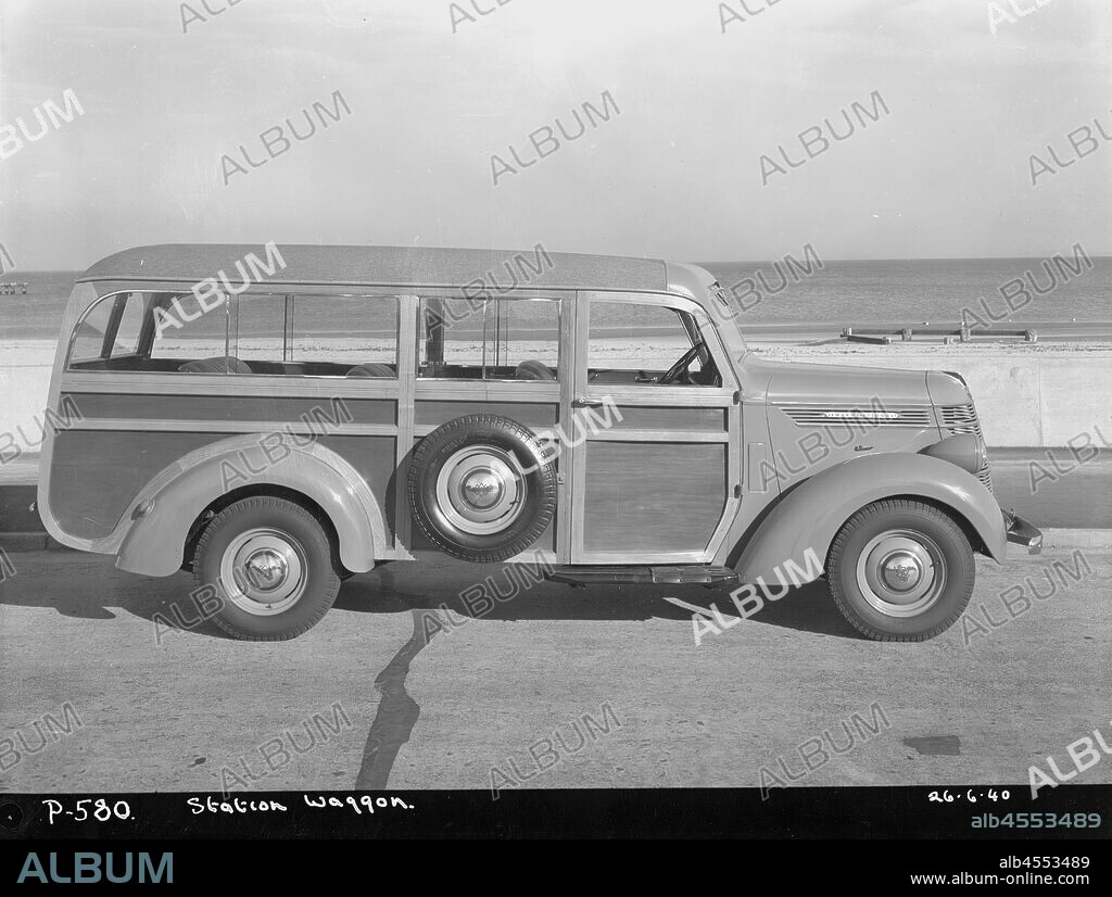 Negative - International Harvester, D2 Station Wagon, 1940, Part of a large collection of glass plate and film negatives, transparencies, photo albums, product catalogues, videos, motion picture films, company journals, advertisements and newspaper cuttings relating to the operations of the International Harvester Company and its subsidiaries in Australia. The International Harvester Company of America was formed in 1902 by the merger of five leading.