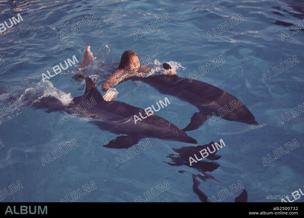 BORBON GRECIA , ELENA. INFANTA DE ESPAÑA . MADRID 1963. DELFINARIO DE PALMA DE MALLORCA .1975. SFGP / © KORPA.