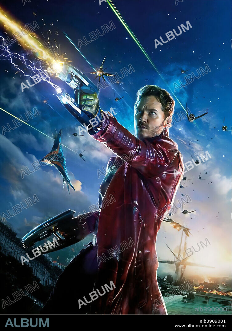 CHRIS PRATT in GUARDIANS OF THE GALAXY (2014), directed by JAMES GUNN. Copyright MARVEL ENTERPRISES/MARVEL STUDIOS/VALHALLA MOTION PICTURES.