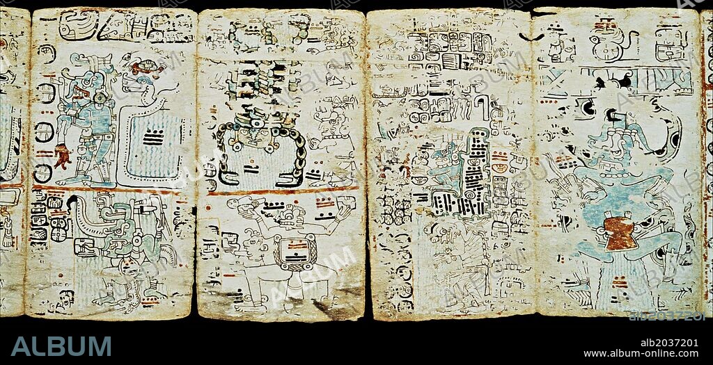'Fragmento del códice Tro-Cortesiano (Códice de Madrid) II'.