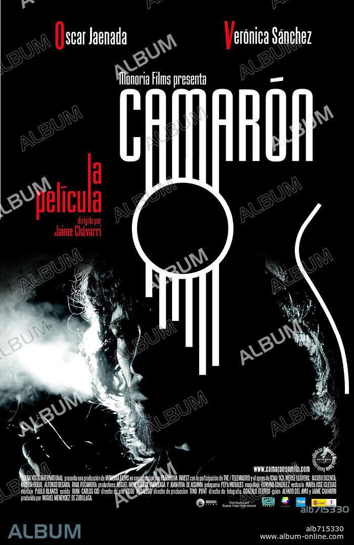 Poster de CAMARON, 2005, dirigida por JAIME CHAVARRI. Copyright FILMANOVA.