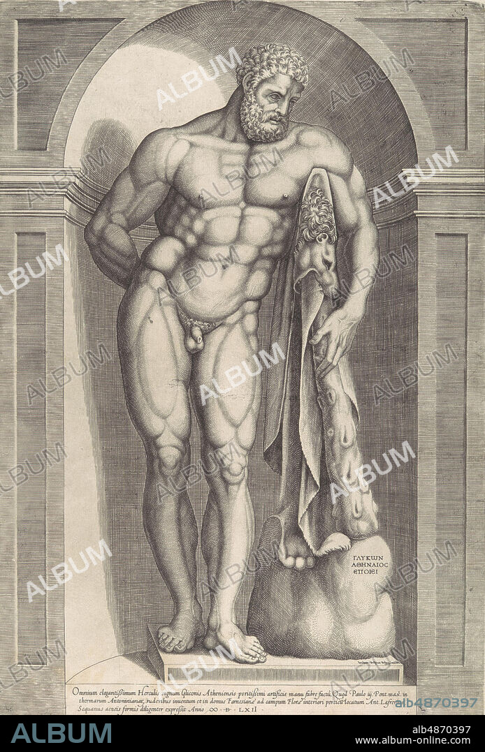 JACOB BOS. Speculum Romanae Magnificentiae: The Farnese Hercules, 1562.