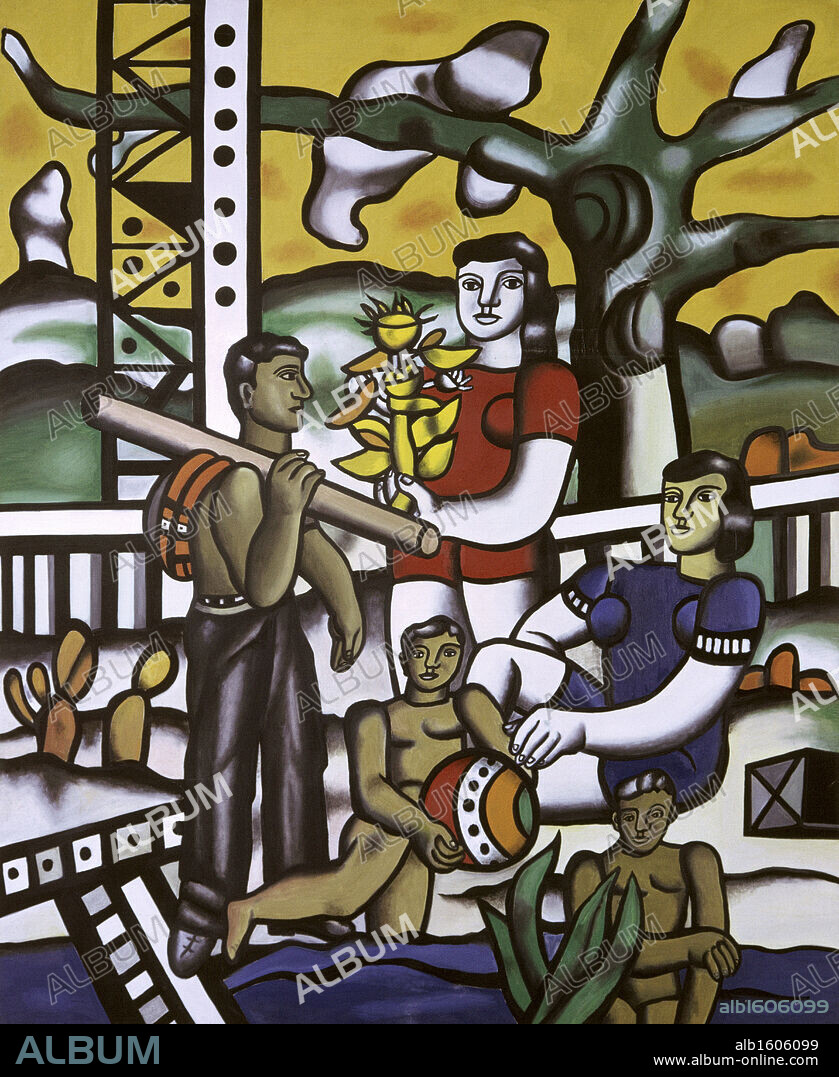 FERNAND LÉGER. The Camper by Fernand Leger, 1954, 1881-1955, France, Biot, Fernand Leger Museum.
