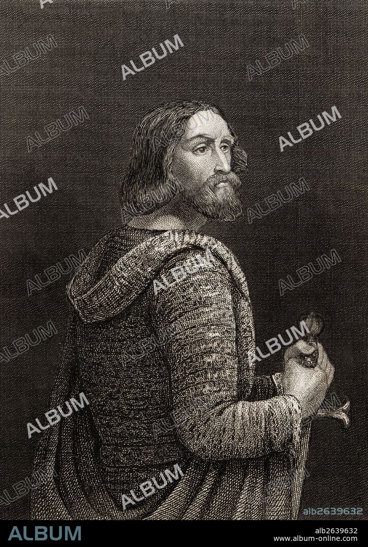 Raimundo VI de Tolosa (1156-1222), conde de Melguelh y de Tolosa, y marqués de Provenza. Grabado de 1866.
