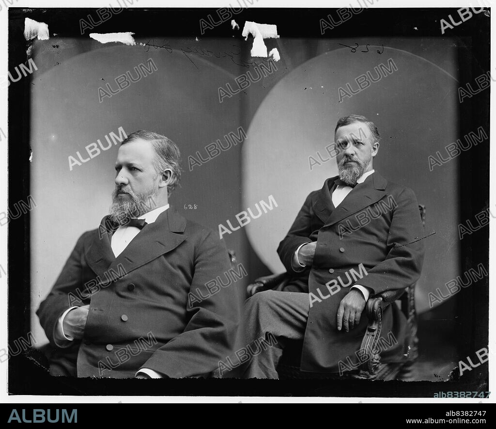 Thomas Ewing Jr., 1865-1880. Ewing, Hon. Thomas Jr. Delegate to the Peace Convention held in Wash., D.C. in 1861, between 1865 and 1880. [Politician, lawyer, Union Army soldier: first chief justice of Kansas; colonel of the 11th Kansas Infantry; trustee of Ohio Soldiers' and Sailors' Orphans' Home. He was killed when struck by a New York City omnibus].