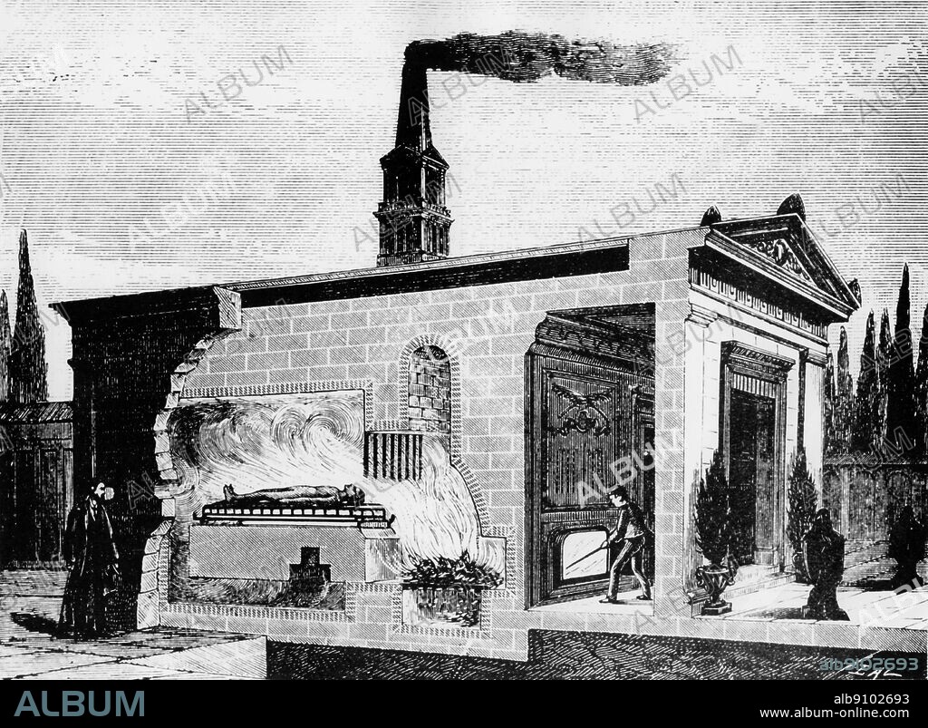 Milan Crematorium established by Albert Keller (born in Zurich, Switzerland) in 1875. The first person to be cremated there was Keller himself in 1876 - he failed to see the realization of the project during his own lifetime.. ©TopFoto.