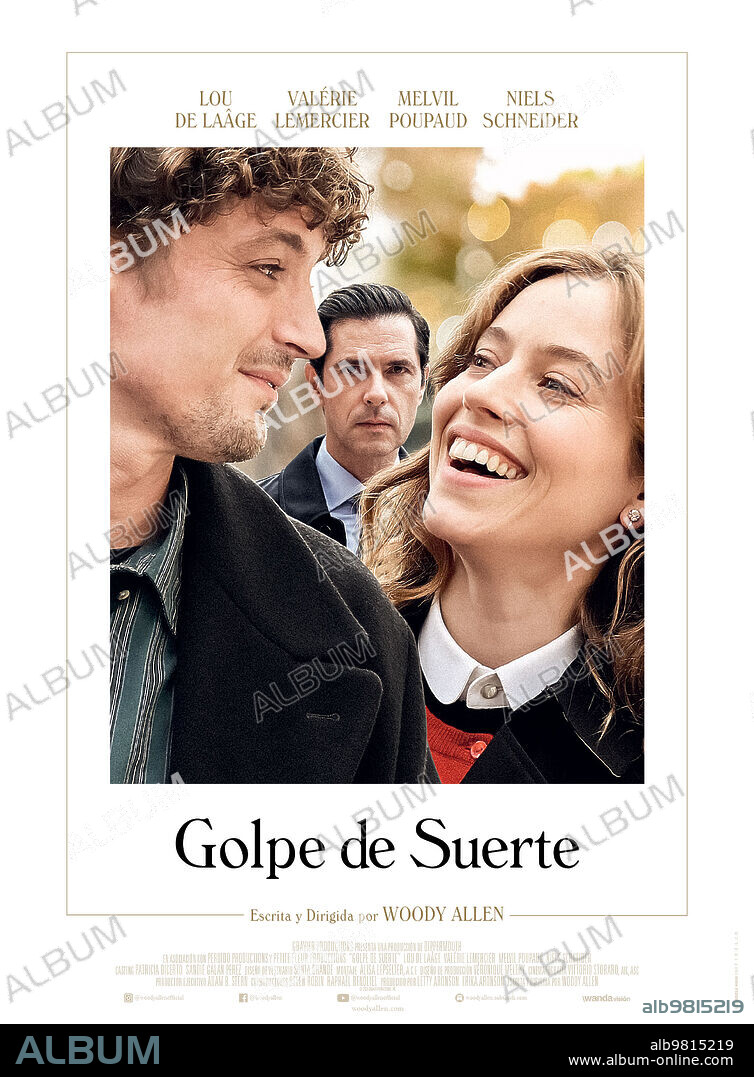 Poster de GOLPE DE SUERTE, 2023 (COUP DE CHANCE), dirigida por WOODY ALLEN. Copyright Gravier Productions, Perdido Productions.