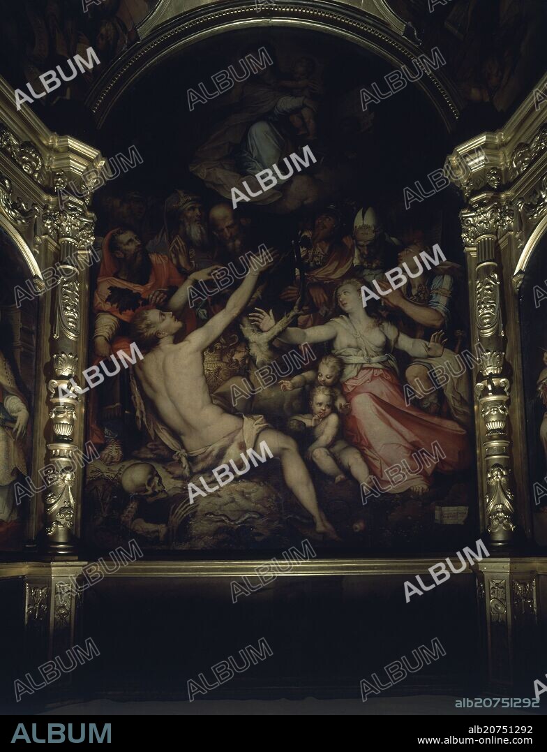 LUIS DE VARGAS (1505-1567). RETABLO DE LA GAMBA O DE LA ALEGORIA DE LA INMACULADA CONCEPCION - 1561.