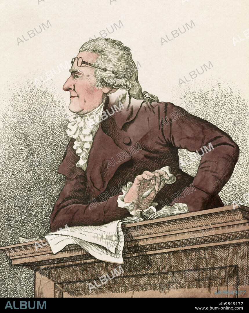 James Christie, 1730 to 1803. Scottish born founder of Christie's auction house in 1766.