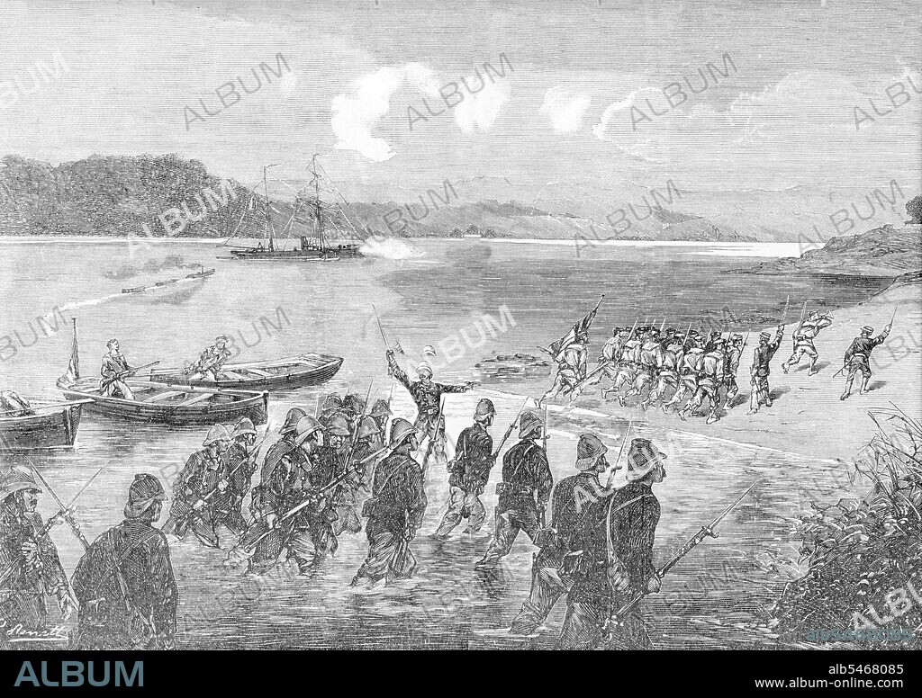 The Tonkin Campaign (French: Campagne du Tonkin) was an armed conflict fought between June 1883 and April 1886 by the French against, variously, the Vietnamese, Liu Yongfu's Black Flag Army and the Chinese Guangxi and Yunnan armies to occupy Tonkin (northern Vietnam) and entrench a French protectorate there. The campaign, complicated in August 1884 by the outbreak of the Sino-French War and in July 1885 by the Can Vuong nationalist uprising in Annam, which required the diversion of large numbers of French troops, was conducted by the Tonkin Expeditionary Corps, supported by the gunboats of the Tonkin Flotilla. The campaign officially ended in April 1886, when the expeditionary corps was reduced in size to a division of occupation, but Tonkin was not effectively pacified until 1896.