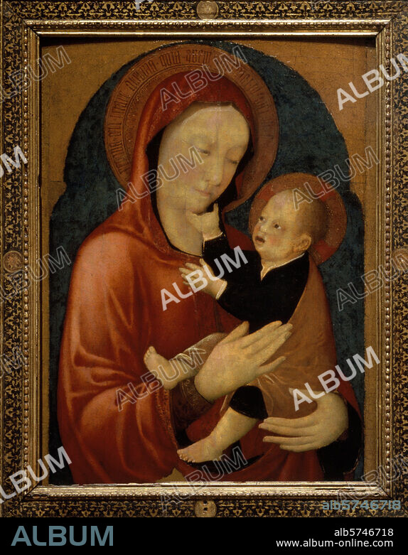 JACOPO BELLINI. Bellini, Jacopo c. 1400 - c. 1470/71. "Mary and Child", c. 1448/50. Oil on wood, 71 × 52cm. Inv. no. 851. Venice, Galleria dell'Accademia.