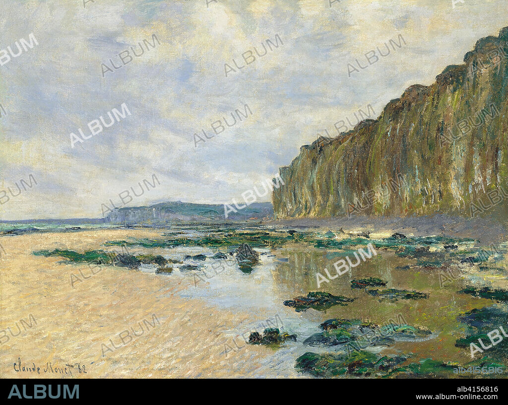 Claude Monet (París, 1840-Giverny, 1926). Marea baja en Varengeville (1882). Óleo sobre lienzo. 60 x 81 cm.