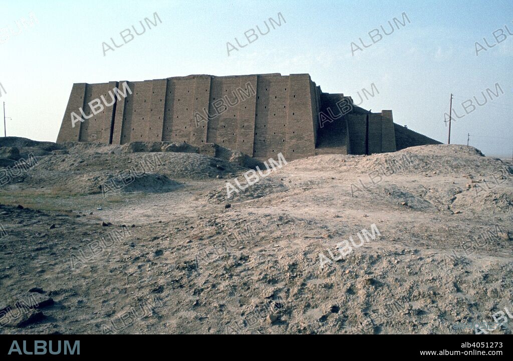Great Ziggurat of Ur, Iraq, 1977. Ziggurats were temple towers of terraced pyramid form built by the ancient civilizations of Mesopotamia. The example at the Sumerian city of Ur was built by King Ur-Nammu around the 21st century BC and was dedicated to the moon god Nanna.