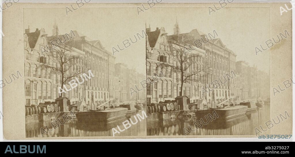 Trippenhuis Kloveniersburgwal Amsterdam, Attributed to Pieter Oosterhuis, 1852-1870, The Netherlands.