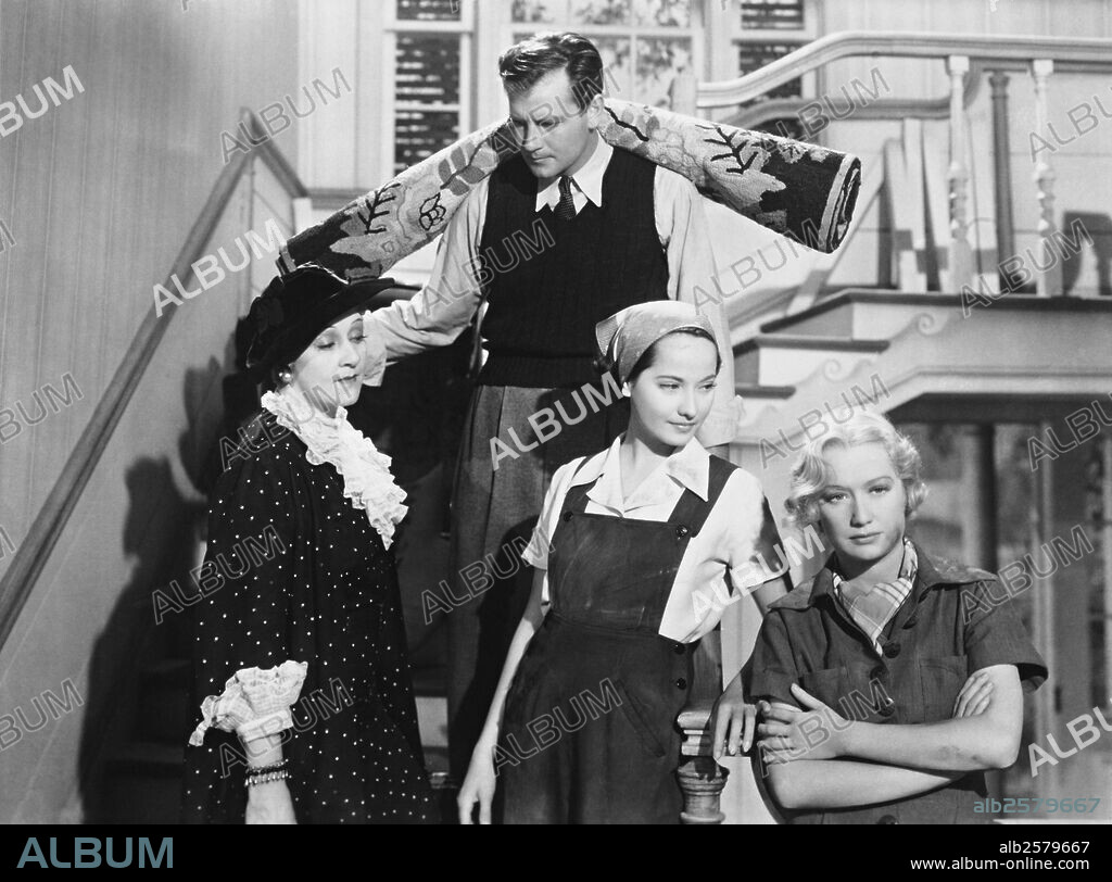 JOEL MCCREA, MERLE OBERON y MIRIAM HOPKINS en ESOS TRES, 1936 (THESE THREE), dirigida por WILLIAM WYLER. Copyright UNITED ARTISTS.