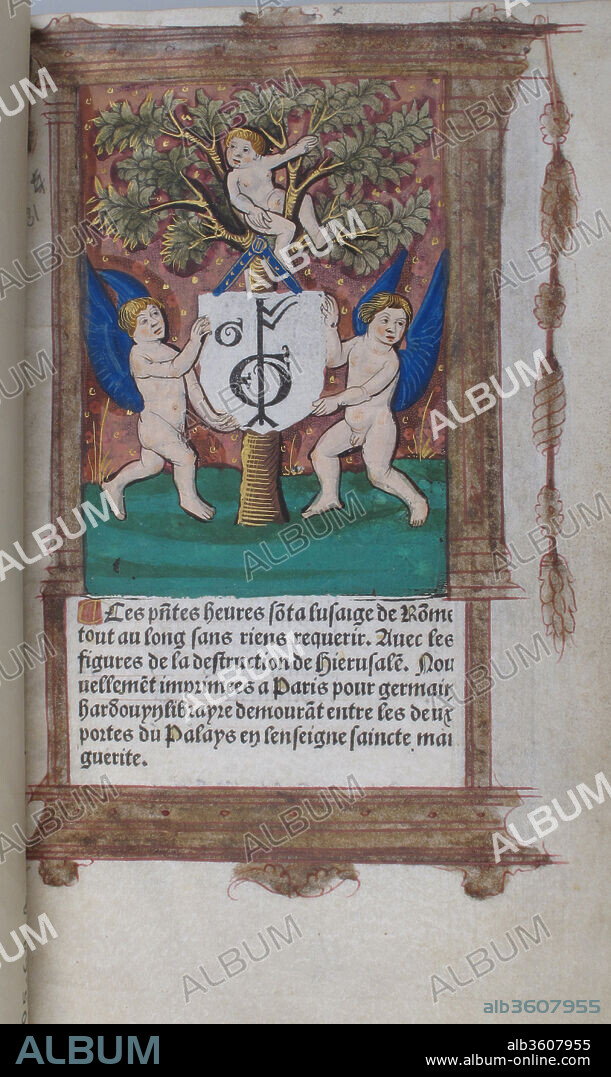 Book of Hours. Artist: Germain Hardouyn (French). Culture: French. Dimensions: 8 1/8 x 4 3/4 x 1in. (20.6 x 12.1 x 2.5cm)
Other (77 folios): 8 1/16 × 4 13/16 in. (20.4 × 12.2 cm). Publisher: Gilles Hardouyn (French). Date: 1518-21.